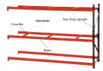 Full Welded Teardrop Pallet Rack Storage Shelves For Warehouse 120 *144 Inch