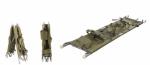 PVC Aluminum Alloy Folding Medical Stretcher 208 X 55 X 13CM For Ambulance 9 Kg