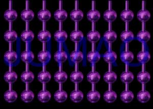 Wholesale Purple Steel Ball Chain Curtain , 6.0 Mm Diameter Custom Beaded Curtains from china suppliers