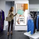 65 Inch Shop Lcd Screen Display Window Facing Ultra Narrow Bezel Display
