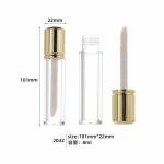 Round Short Cover 6ml Lip Glaze Tube Can Be Customized With Logo