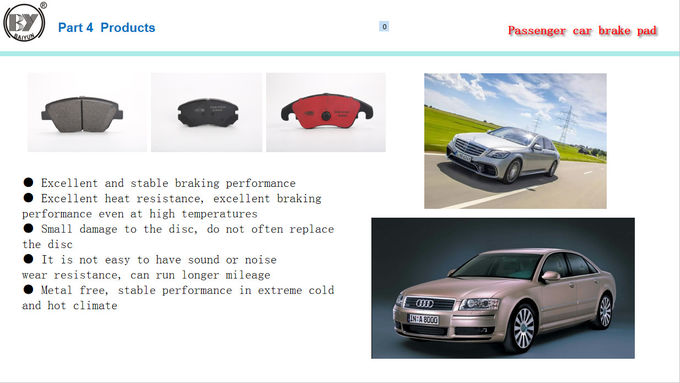 Sinobrake Ceramic Brake Pads Low Metallic For Passenger Cars