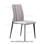 Luxury Minimalist House Iron Back 50cm 90cm Steel Frame Dining Chairs