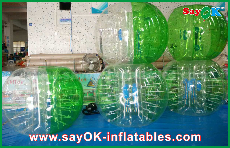 Inflatable Sport Game Green TPU Material Inflatable Sports Games Human Bubble Football Soccer Ball