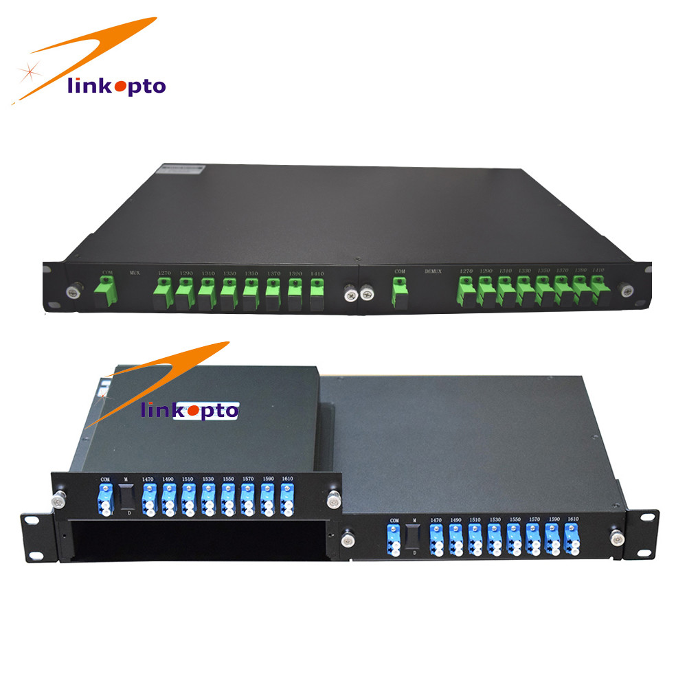 High Stability 4 Channel CWDM Mux Demux With SC / APC Connectors 0.9mm Fiber