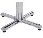 1100c Chrome Dining Table Cross Table leg Outdoor table base Restaurant