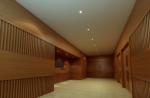 Fireproof Wood Slotted Grooved Melamine Finish Soundproof Noise Absorbing