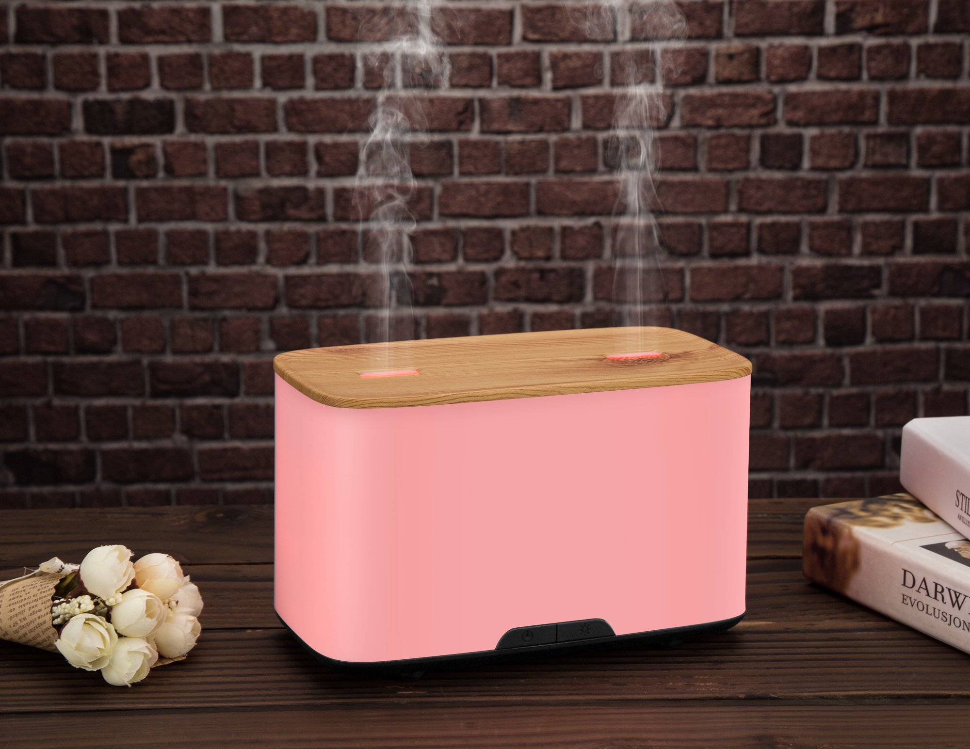 Unique Double Nozzle Marble Grain Essential Oil Aroma Diffuser