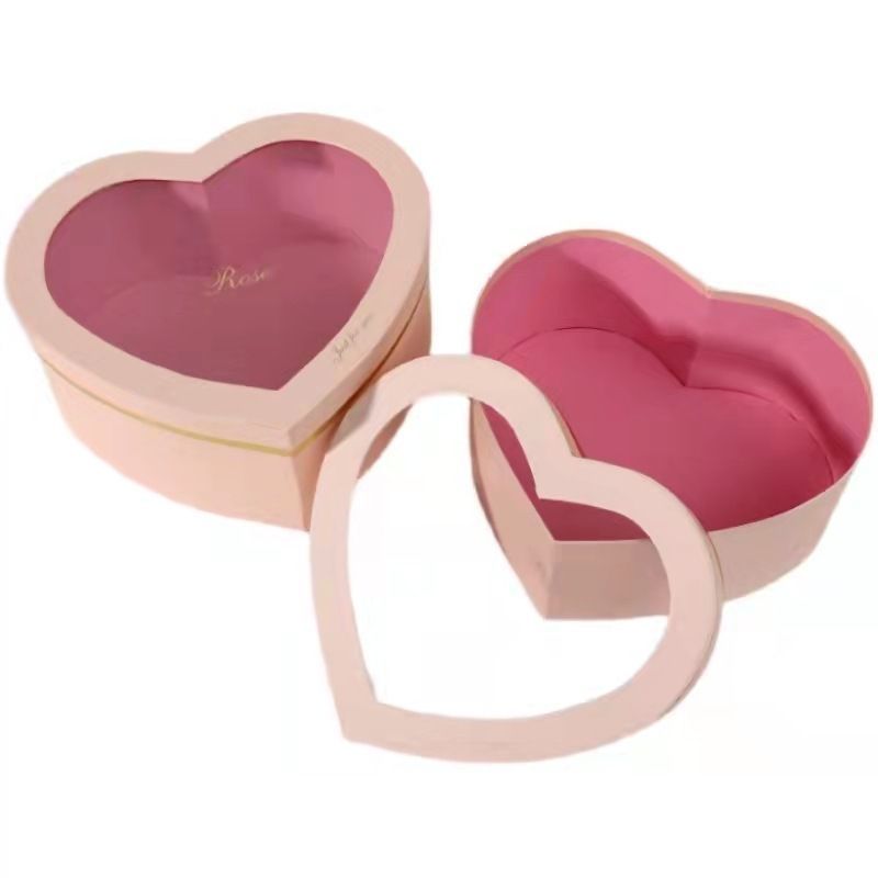 High Quality China Wholesale Custom Logo Printing Heart Shape Wedding Festival Gift Packaging Cardboard Box for Chocolates Cookies Candies Prensents