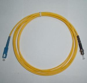 Wholesale Yellow color PVC 0.9 2.0 3.0 mmFiber Optic Patch Cord LC-ST Single Mode Simplex from china suppliers