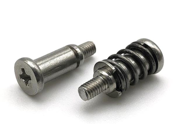 Custom Carbon Steel Shoulder Metal Bolts Phillips Slotted Furniture Bolts In 1/6