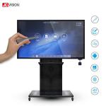 Aluminum Alloy 450nits Interactive Touch Screen Infrared For Meeting