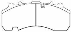 Wholesale WVA 29167/29216 Disc Brake Pads for BPW, Fruehauf from china suppliers