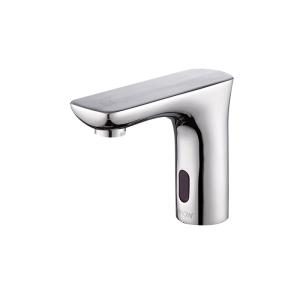 Wholesale Sensor Mixer Tap Restaurant Toilet Chrome Faucet Mall Hotel Washroom Water Mixers AC/DC 220V from china suppliers