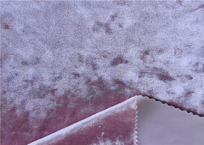 250gsm Spandex Ks Korean Velvet Fabric Solid Colour 95% Polyester 5% 0.5MM For Dress
