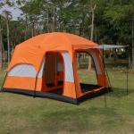 Polyester Oxford 210D Pu Coating Waterproof Big Tent Outdoor Layer Family Living