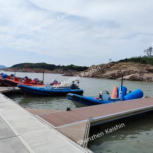 Wholesale Waterproof WPC Aluminum Floating Docks Marine Pontoon Commercial from china suppliers