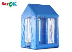 Wholesale 2x2x3M Blue PVC Inflatable Medical Tent Human Atomization Disinfection Door Channel from china suppliers