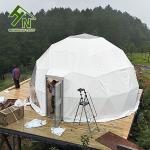 hot-dip Galvanized steel outdoor glamping house living dome tent for tourist