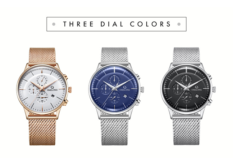 Stainless Steel Mens Quartz Watch One Year Guarantee CE ROHS SGS Approved