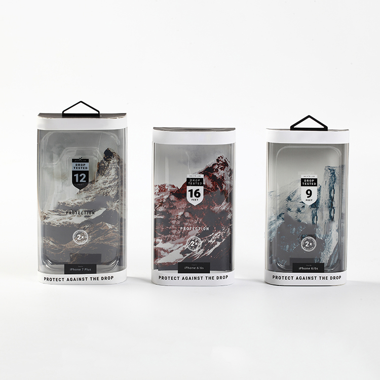 2020 Custom Mobile Accessories Packaging Pvc Plastic Clear Box with Color printing