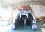 Advertising Giant Inflatable Tiger Head Tunnel Sport Football Tunnel Entrance
