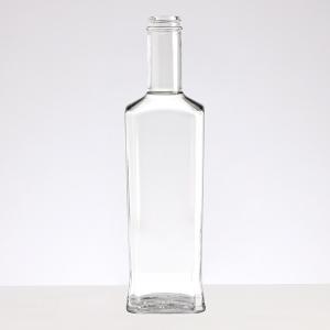 Wholesale Clear 1L Square Glass Bottle for Alcohol Spirits Liquor Whisky Gin 750ml 1000ml 200ml from china suppliers