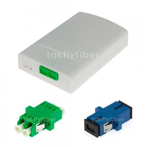 Wholesale FTTH 2 Port Fiber Termination Box 24 Ports Fiber Splitter Distribution Box Indoor Outdoor from china suppliers