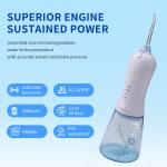 IPX7 Waterproof Handheld Water Flosser for Home 4 Modes 300ml Tank Capacity