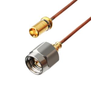 Wholesale Rohs Semi Rigid Coaxial Cable Vita 67 Smpm Straight Plug To Sma Male Straight Plug Sro47 from china suppliers