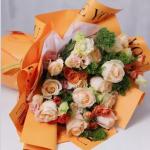 Valentine's Day Hugs gift for packaging floral custom bouquet wrapping paper