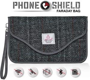 Wholesale Key Fob Faraday Cage Bag , Cell Phone Faraday Bag RFID Radio Signal Blocking from china suppliers