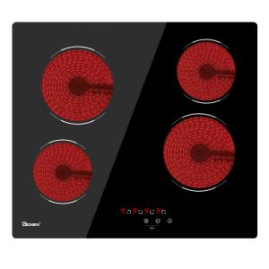 Wholesale 60cm Electric Ceramic Cooktop Burner Built In Black Glass Cooker With 4 Cooking Zones from china suppliers