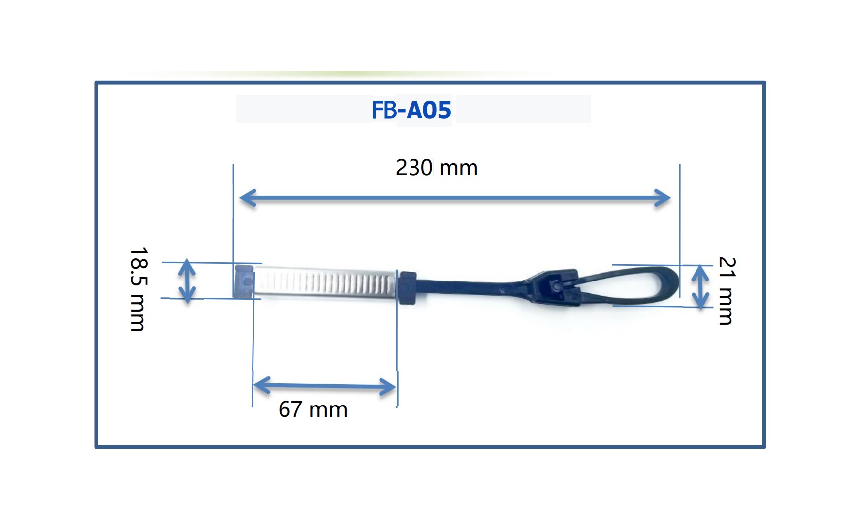 FTTH Nylon and Metal Flat Wire Fiber Optic Cable Clamp with Nylon Material Introduction