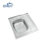 modern international making art stainless steel single bowl sink with wing