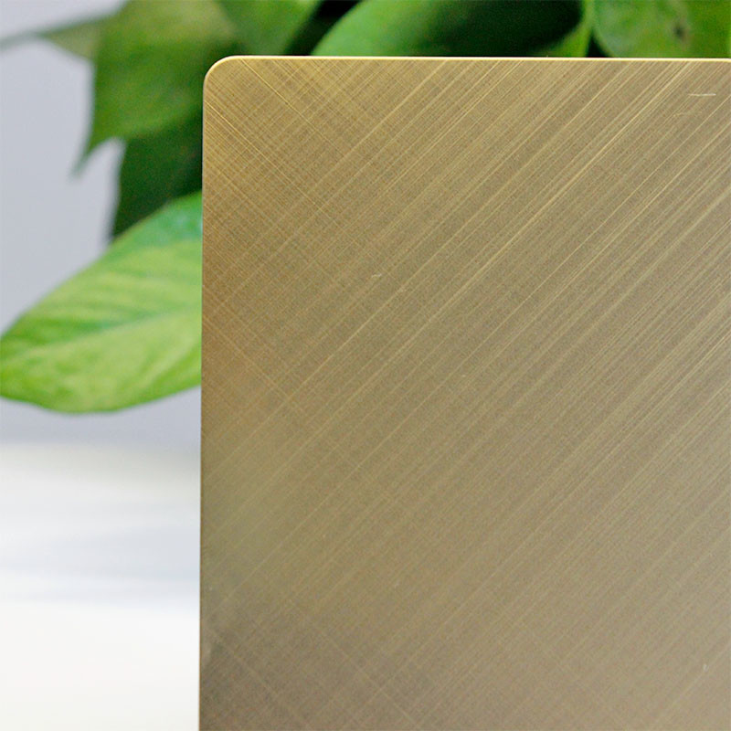 Ten Cross Brushed Stainless Steel Plates Corrosion Resistant Materials