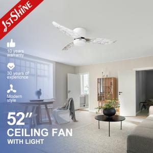 Wholesale 3 ABS Blades Decorative Low Floor Flush Mount Ceiling Fan With Light from china suppliers