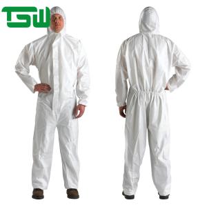 Wholesale Breathable SPP Non Woven Disposable Coverall With Zip Velcro from china suppliers