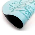 Round Type Non Slip Custom Printed Fitness Gym Sports 4 mm Natural Rubber PU