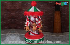 Wholesale Funny Christmas Carousel Inflatable Holiday Decorations Air Blown Inflatables from china suppliers