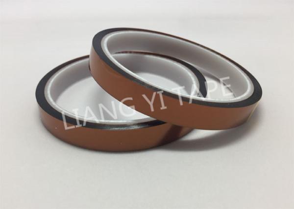 2 Mils Polyimide Film Heat Resistant Wire Tape , Silicone Adhesive Heat Proof