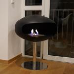 Freestanding Indoor Heater Carbon Steel Smoke Free Ethanol Stove Fireplace