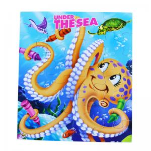 Wholesale Fun Children Under The Sea Jigsaw Puzzles Board Games Printing For Baby / Kids puzzle games puzzle fun cardboard puzles from china suppliers