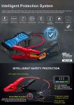 Small Cars LCD Screen Car Jump Starter 16000mAh Portable Auto Powerbank Battery