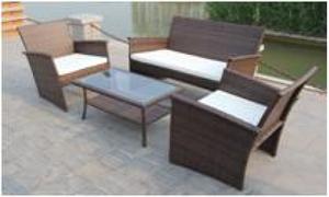 Wholesale Nice 4PCS All Weather Rattan Garden Furniture Outdoor Resin Wicker Sofa Set from china suppliers