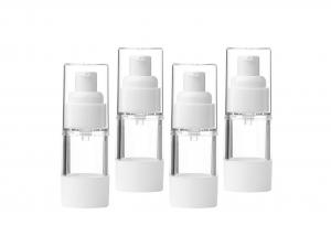 China AS / PP Airless Cosmetic Bottles Smooth Surface Shatter Resistant on sale