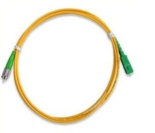 SC / APC to FC / APC Fiber Optic Jumper , Sc to FC Sm Sx Fiber Optical Patch Cord / Cable