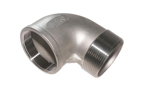 Casting Stainless Steel Pipe Fittings , Male / Female Stainless Steel 90 Degree