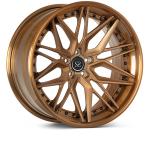 Polished Bronze 3 Piece Forged Wheel Rims 7-12" Width