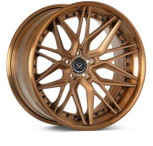 Wholesale Polished Bronze 3 Piece Forged Wheel Rims 7-12&quot; Width from china suppliers